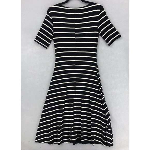 Reformation Dresses & Skirts - Reformation USA Womens Dress A-Line Flare Midi Striped Black White Size Snall